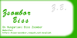 zsombor biss business card